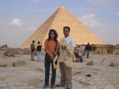 sunlight on the pyramid